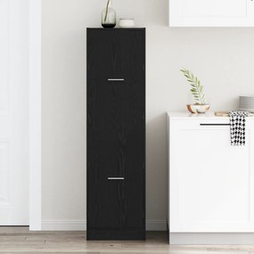 vidaXL Ντουλάπι Αποθήκης Μαύρης Βελανιδιάς 40x41x144,5 εκ Επεξεργασμένου Ξύλου