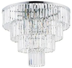 Πλαφονιέρα Φωτιστικό Οροφής Κρύσταλλο Cristal L H60 Φ71 Nowodvorski-7631-Ασημί 7631