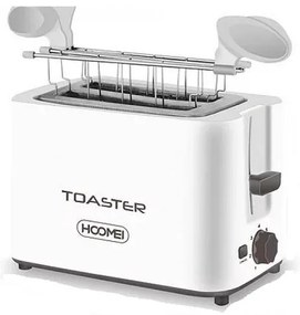 Φρυγανιέρα 2 Θέσεων 700W Hoomei HM-5935 Λευκή