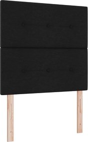 vidaXL LED κεφαλάρι με φώτα λωρίδας LED Μαύρο 90 cm Πολυεστέρας