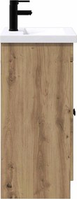 vidaXL Σετ Επίπλων Μπάνιου Artisan Δρυς 56 x 37,5 x 81 εκ