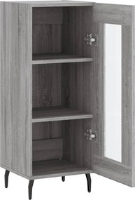 vidaXL Ντουλάπι Γκρι Sonoma 34,5x34x90 εκ. από Επεξεργασμένο Ξύλο