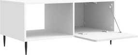 vidaXL Τραπεζάκι σαλονιού Λευκό 90 x 50 x 40 cm Επεξεργασμένο Ξύλο