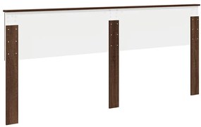 vidaXL Κεφαλάρι με κεφαλάρι Καφέ δρυς 200 cm Επεξεργασμένο ξύλο