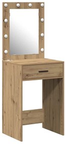 vidaXL Κομοδίνο artisan δρυς 50 x 41 x 135 εκ Επεξεργασμένο ξύλο