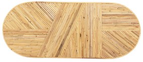 ΚΟΝΣΟΛΑ ΟΒΑΛ GATSBY  ΦΥΣΙΚΟ RATTAN ΣΕ ΦΥΣΙΚΟ ΧΡΩΜΑ 110x45x74,5Υεκ.