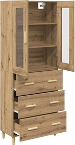 vidaXL Highboard Artisan Oak 69,5 x 34 x 180 εκ.