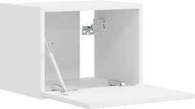 vidaXL Ντουλάπι Τηλεόρασης Τοίχου 2 pcs Λευκό 39 x 31 x 29,5 εκ