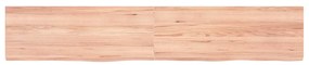 vidaXL Ράφι Τοίχου Ανοιχτό Καφέ 160x30x(2-6)εκ. Επεξ. Μασίφ Ξύλο Δρυός