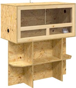 vidaXL Terrarium Καφέ 80 x 40 x 90 εκ OSB