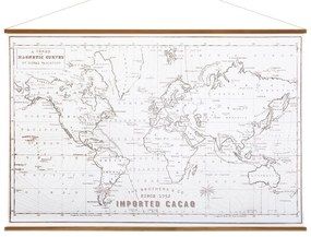 Διακοσμητικός Πίνακας World Map Atmosphera με διαστάσεις 110x2x74cm