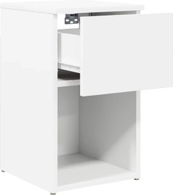 vidaXL Ντουλάπι κρεβατιού 2 τεμ. Λευκό 29 x 31,5 x 49 εκ