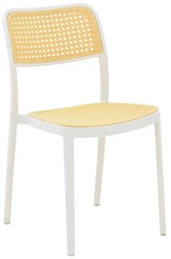 Καρέκλα Westley pp φυσικό-λευκό 55x47x81εκ 55x47x81 εκ.