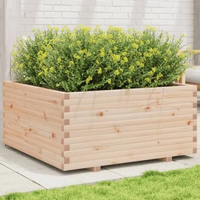 vidaXL Ζαρντινιέρα Κήπου 100x100x49,5 εκ από Μασίφ Ξύλο Πεύκου