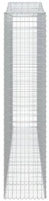 vidaXL Συρματοκιβώτια Τοξωτά 3 τεμ. 400x50x220/240 εκ. Γαλβαν. Ατσάλι