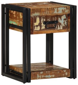 vidaXL Κομοδίνα 2 τεμ 40x35x50 εκ Μασίφ Ξύλο Ανακυκλωμένο
