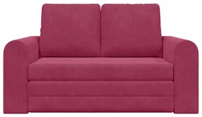 vidaXL Κρεβάτι καναπές Κόκκινο 148 x 71 x 83 εκ. Βελούδο