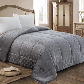 Κουβερτοπάπλωμα Ημίδιπλο (180x240) AdamHome 825 Grey