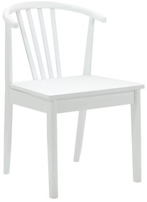 vidaXL Καρέκλα τραπεζαρίας 2 pcs Λευκό Καθαρό Καουτσούκ