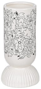 Βάζο ArteLibre Modern Art Λευκό Πορσελάνη Φ7.5x15cm-05160920