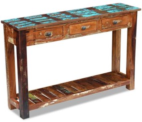 Τραπέζι Κονσόλα 120 x 30 x 76 εκ. από Μασίφ Ανακυκλωμένο Ξύλο - Καφέ