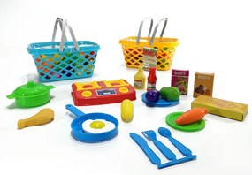 Παιδικό Σετ Το Καλάθι Της Κουζίνας Πλαστικό Σε 2 Χρώματα Για 3  Ετών