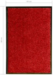 vidaXL Πατάκι Εισόδου Πλενόμενο Κόκκινο 40 x 60 εκ.
