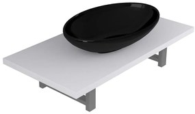 vidaXL Σετ Επίπλων Μπάνιου 2 Τεμαχίων Λευκό Κεραμικό