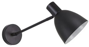 Απλίκα Φωτιστικό Τοίχου 1xE27 Κώνος Adept Homelighting-77-8324-Μαύρο 77-8324