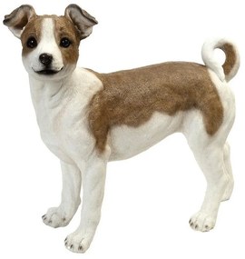 Διακοσμητική Φιγούρα Σκύλος Jack Russell Terrier KUL205 41,5x21x36,3cm White-Brown Espiel Πολυρεσίνη