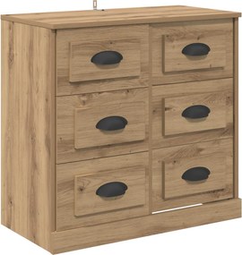 vidaXL Πλαϊνό γραφείο με συρτάρι Artisan Oak 70 x 35,5 x 67,5 εκ.