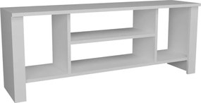 Έπιπλο τηλεόρασης Seref pakoworld σε λευκή απόχρωση 120x30x47εκ