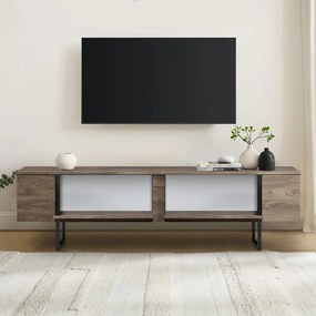 Έπιπλο τηλεόρασης Luxe καρυδί 180x30x50εκ
