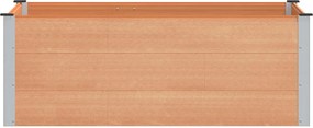 vidaXL Υπερυψωμένη Ζαρντινιέρα Καφέ 150 x 100 x 54 cm