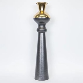 ΒΑΖΟ ΜΕΤΑΛΛΙΚΟ ΧΡΥΣΟ - ΜΑΥΡΟ 19.7x19.7x86.5cm|752-22023
