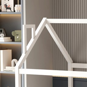 ΚΡΕΒΑΤΙ ΠΑΙΔΙΚΟ ΜΕ ΚΑΓΚΕΛΟ HOUSER HM706.03 τ.MONTESSORI ΞΥΛΟ ΠΕΥΚΟ ΛΕΥΚΟ-190x90εκ (1 Τεμμάχια)