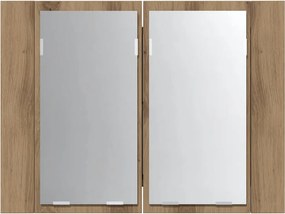 vidaXL Καθρέφτης Ντουλάπι Αρτισιανή Δρυς 60x12x45 εκ. Επεξ. Ξύλο