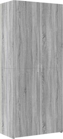 vidaXL Ντουλάπι Γκρι Sonoma 80x42,5x249 εκ. από Επεξεργασμένο Ξύλο