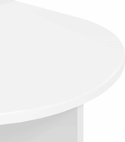 vidaXL Κομοδίνο Λευκό 48 x 49 x 65 εκ. Μηχανικά επεξεργασμένο ξύλο