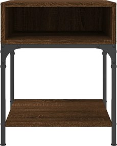 vidaXL Κομοδίνα 2 τεμ Καφέ Δρυς 40x41x50 εκ. από Επεξεργασμένο Ξύλο