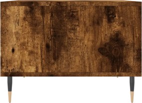 vidaXL Τραπεζάκι Σαλονιού Καπνιστή Δρυς 60x50x36,5εκ. Επεξεργασμ. Ξύλο