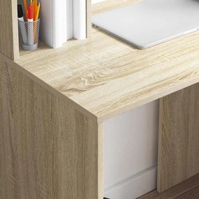 vidaXL Γραφείο Δρύς Sonoma Επεξεργασμένο Ξύλο 91 x 50 x 149 εκ