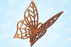 Σετ των 2 Intra απο ξύλο plywood 3mm-4mm πάχος 3D πεταλούδες | Summer Design | CNC Δίασταση 30x20 cm INTRAFABR-99202570