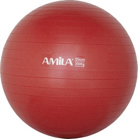 Amila Μπαλα Γυμναστικης 55Cm 1000Gr Κουτι - Κοκκινο (95828)