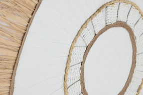 Καμβάς Home ESPRIT Λευκό Φυσικό Boho 92 x 4,5 x 92 cm (x2)