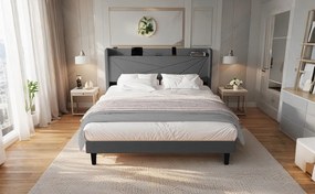 Επενδυμένο κρεβάτι Ambrey-Gkri