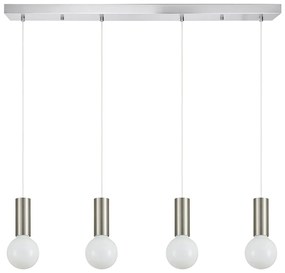 Φωτιστικό Οροφής  SE21-NM-4-4NM ADEPT TUBE Nickel Matt Pendant+ - 51W - 100W - 77-8391