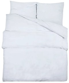 vidaXL Σετ Παπλωματοθήκη  Λευκό 135x200 cm Βαμβακερό