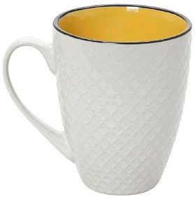 Κούπα Κεραμική Cookie Delight HUN406K6 560ml White-Yellow Espiel Ceramic