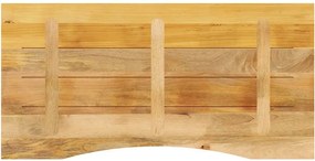 vidaXL Επιφάνεια Γραφείου Καμπύλη 110x60x2,5 εκ Μασίφ Ακατ. Μάνγκο